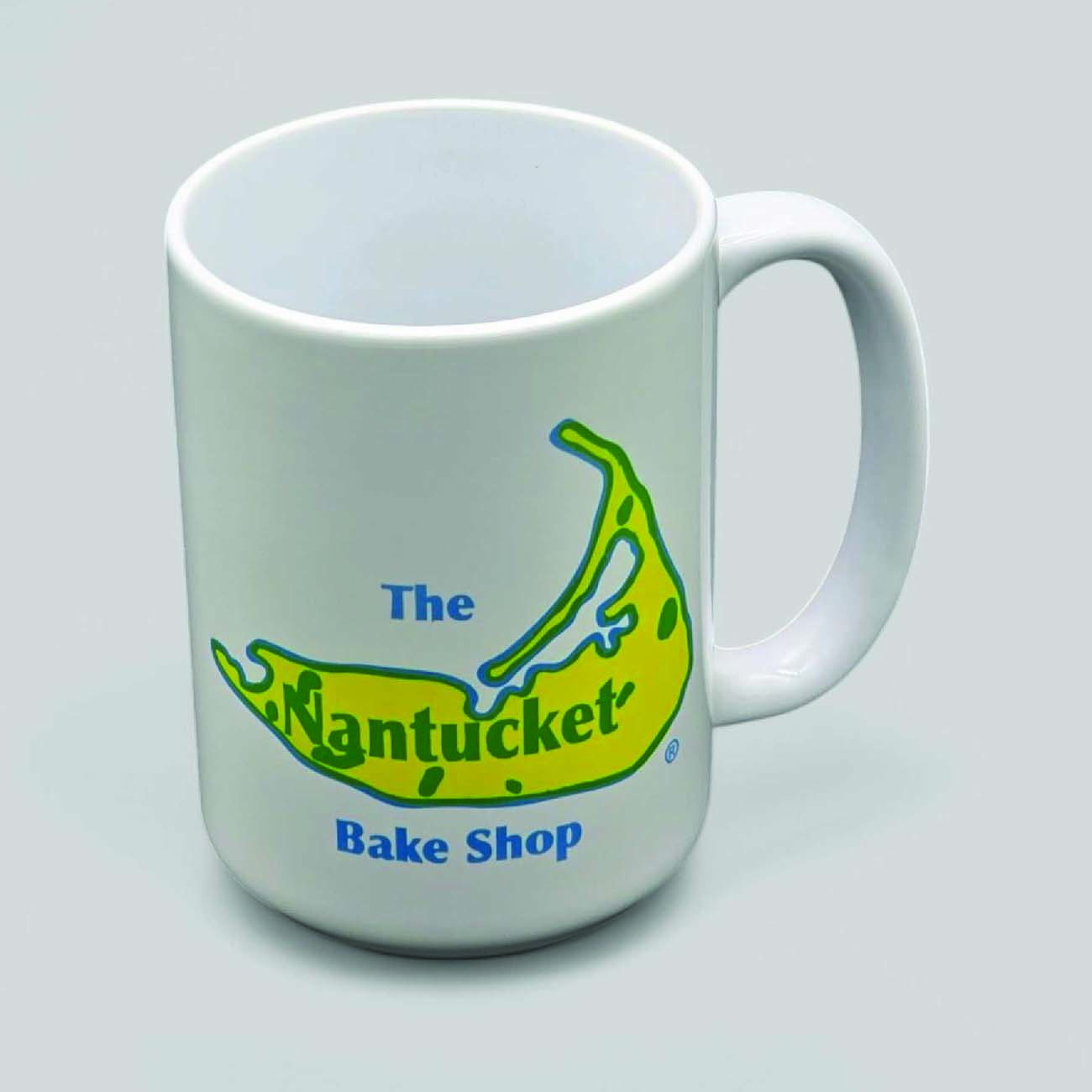 15 oz Ceramic Mug is available for printing and customization from Nantucket Engraving.